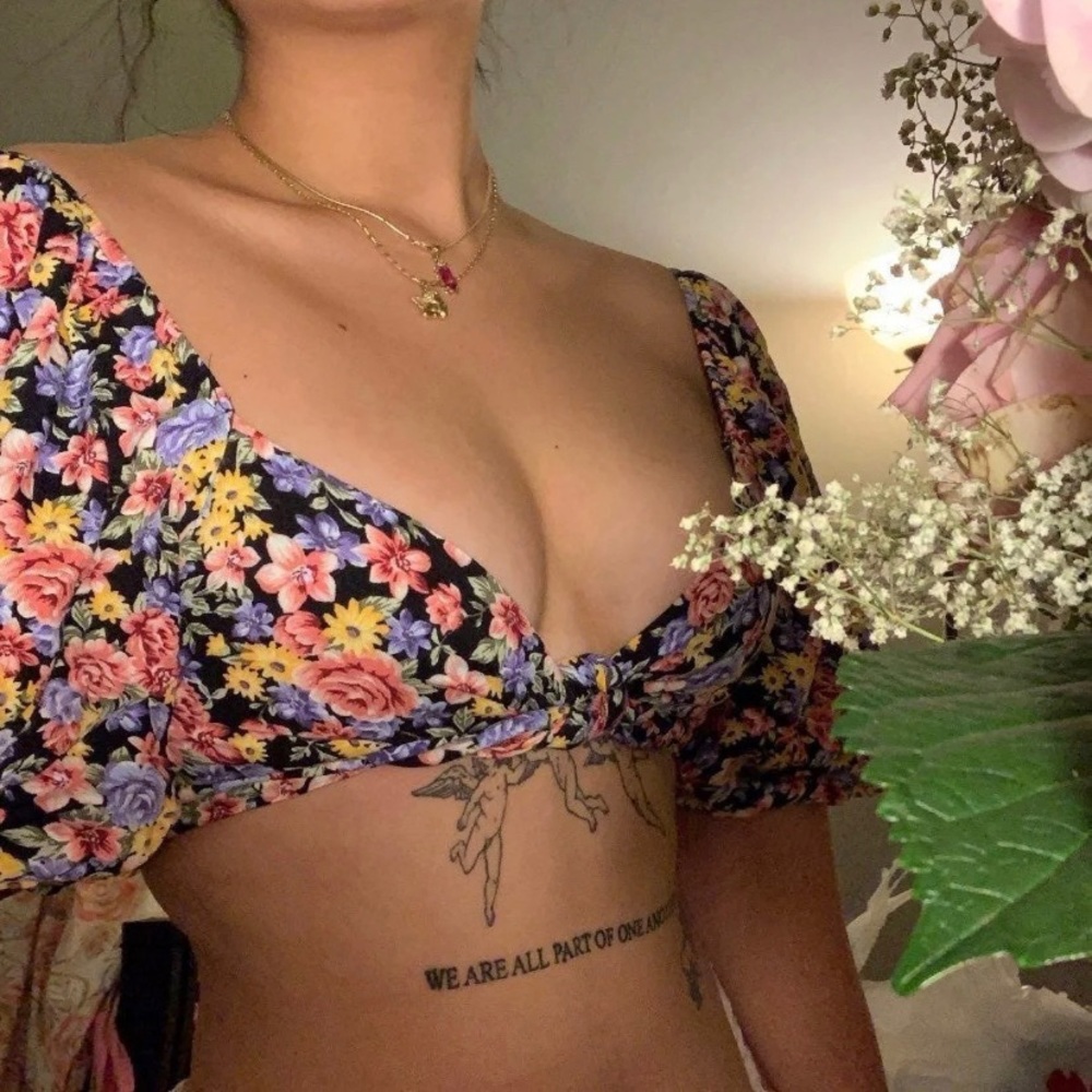 Forever 21 Floral Crop Top